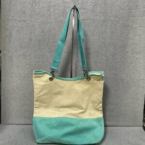 Thirty One Canvas Crew Carryall Mini Tote Bag